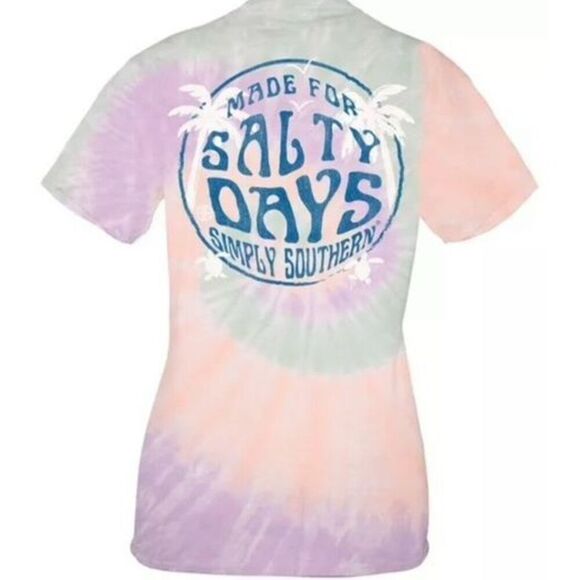 SIMPLY SOUTHERN Youth Small “Made For Salty Days” Short Sleeve Shirt - Picture 6 of 7